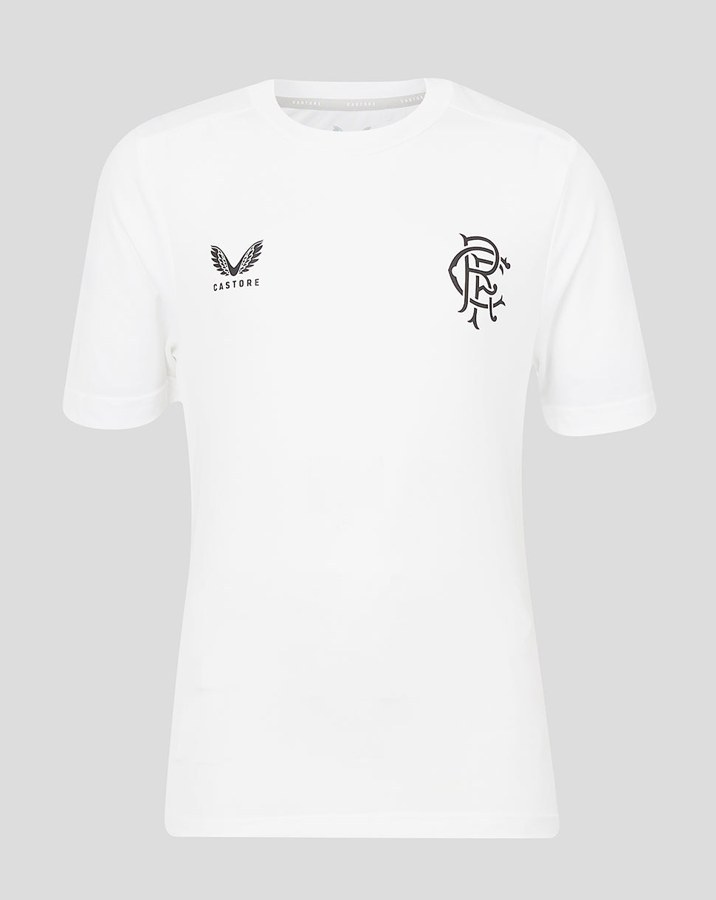 CASTORE RANGERS SS TRAINING TEE JUNIOR - BRILLIANT WHITE