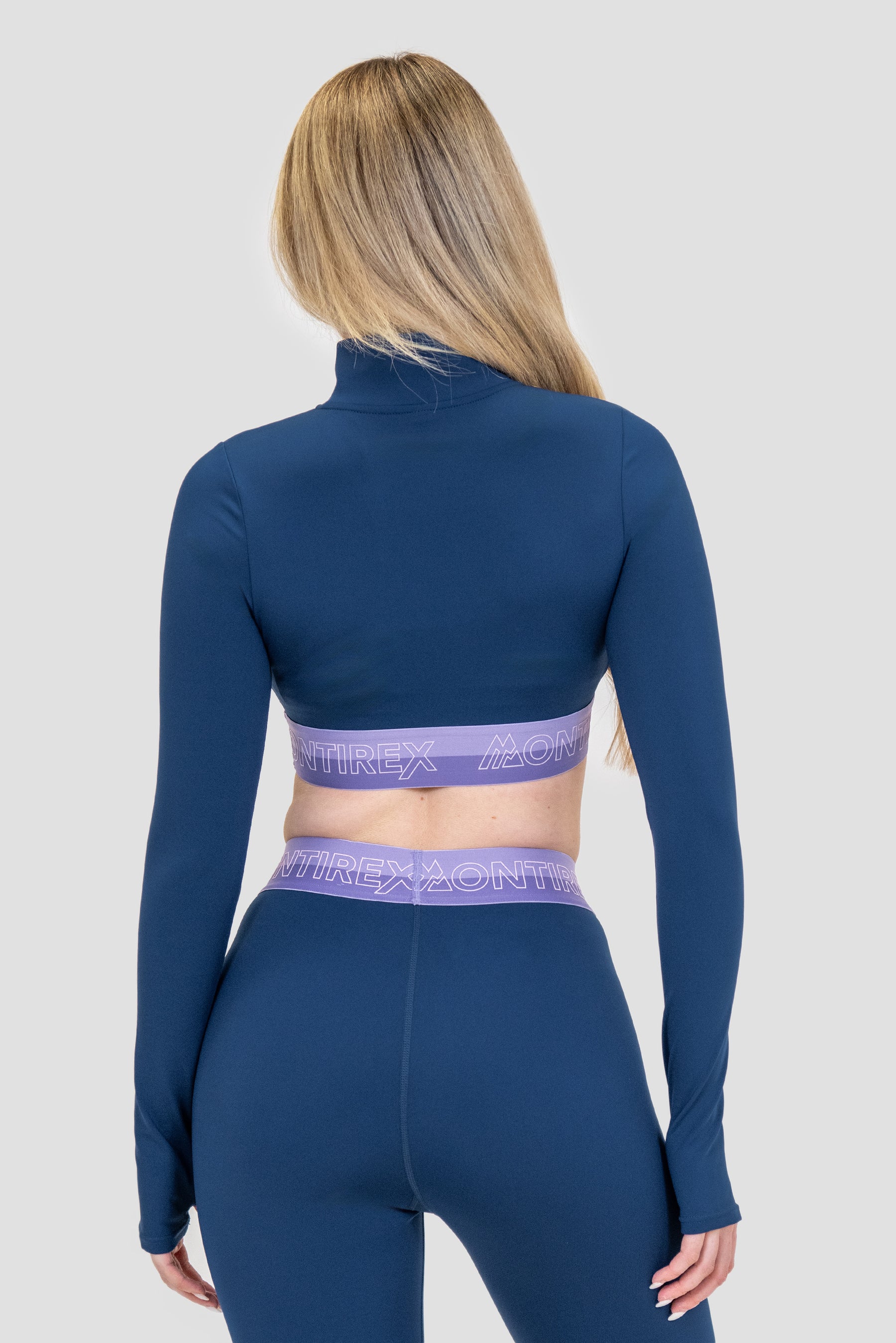 MONTIREX ICON CONTRAST CROP 2.0 1/4 ZIP - AGENCY/OCCITANIA/LAVANDULA