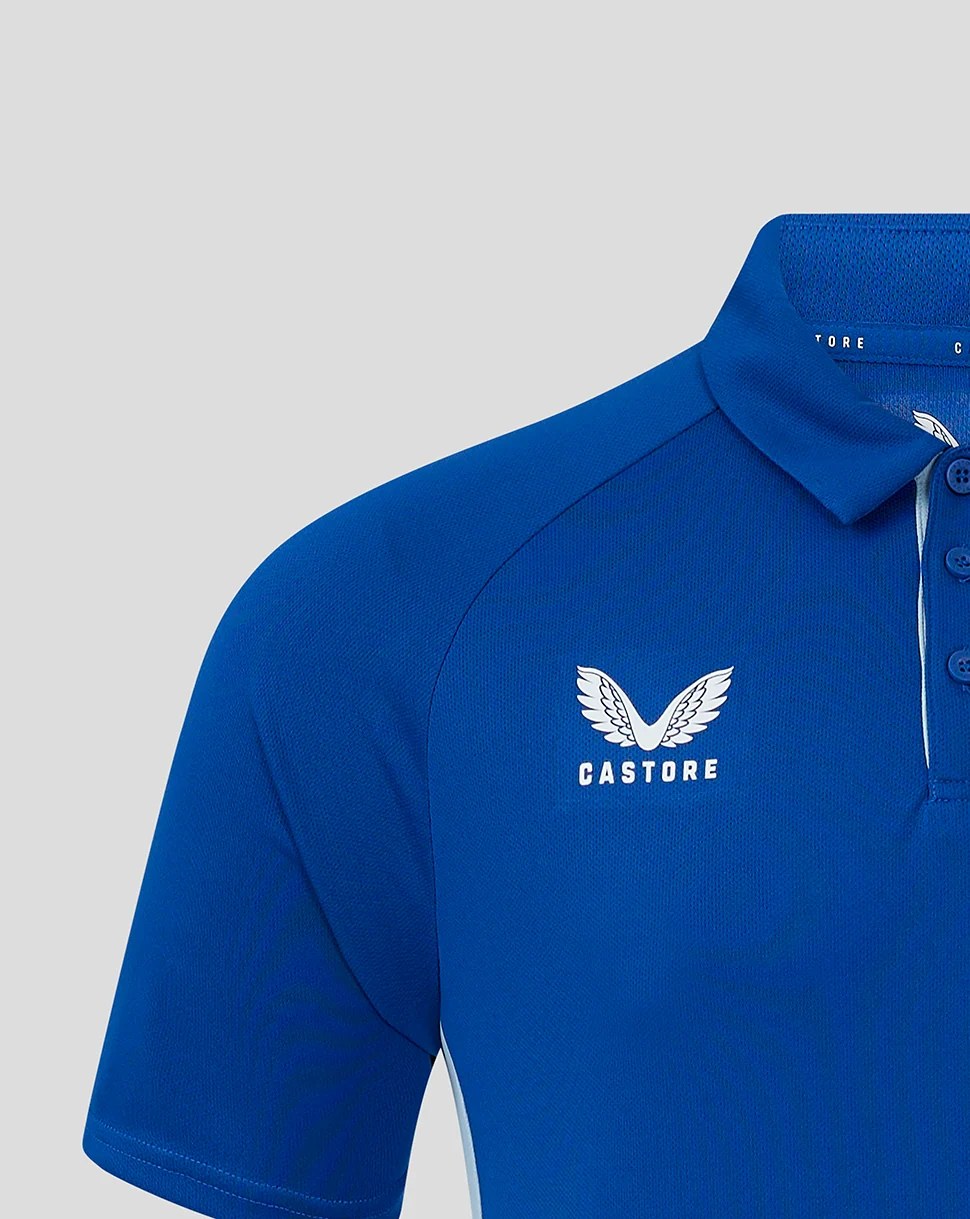 CASTORE LEINSTER PRO PLAYERS MEDIA POLO - SURF THE WEB/ CERULEAN