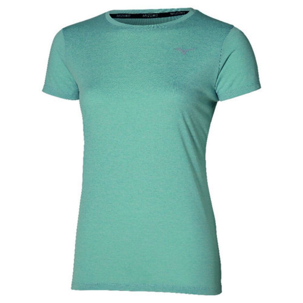 MIZUNO WOMENS CORE IMPULSE SS TEE - CLOUD BLUE