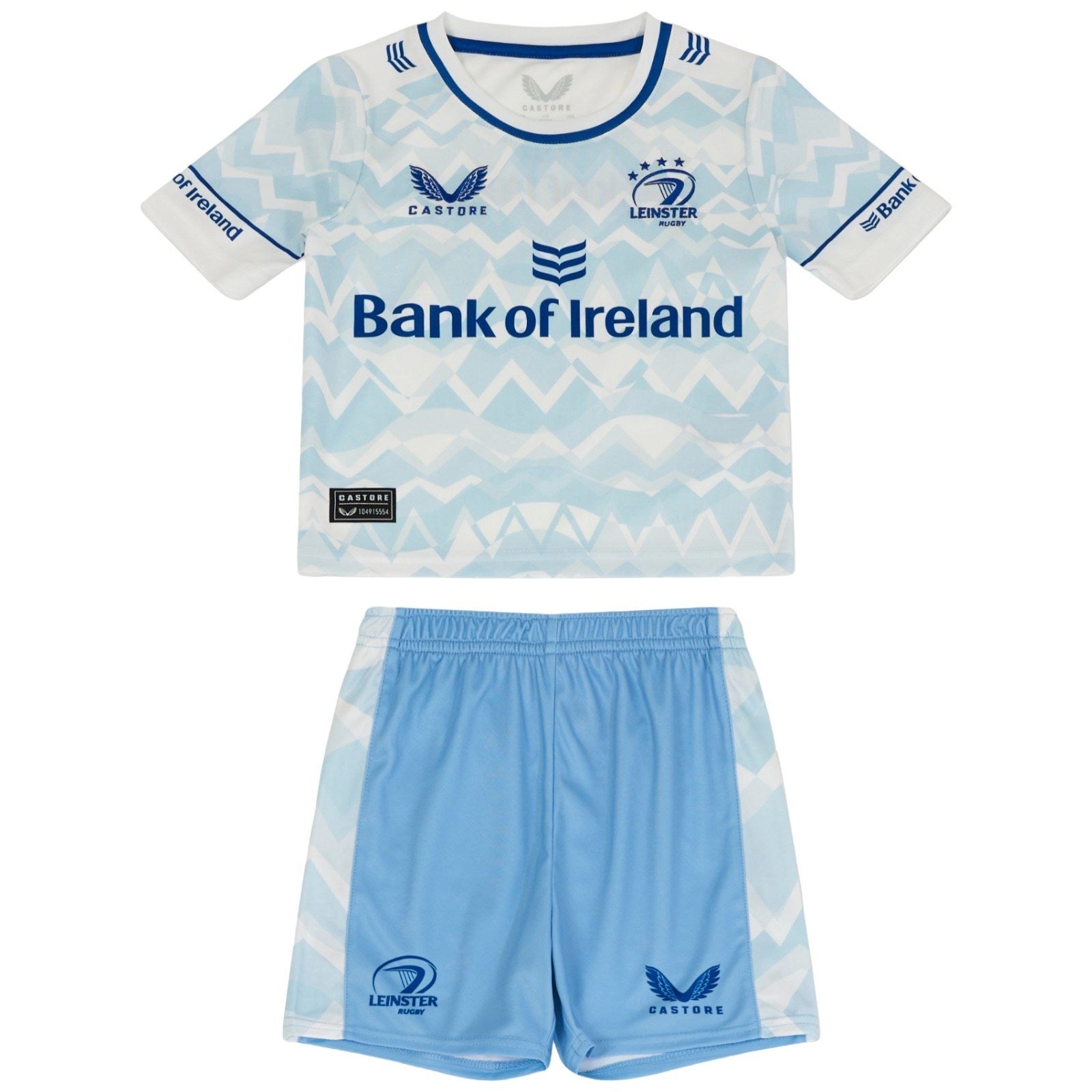 CASTORE LEINSTER AWAY INFANT KIT - BRILLIANT WHITE/ FROZEN FJORD