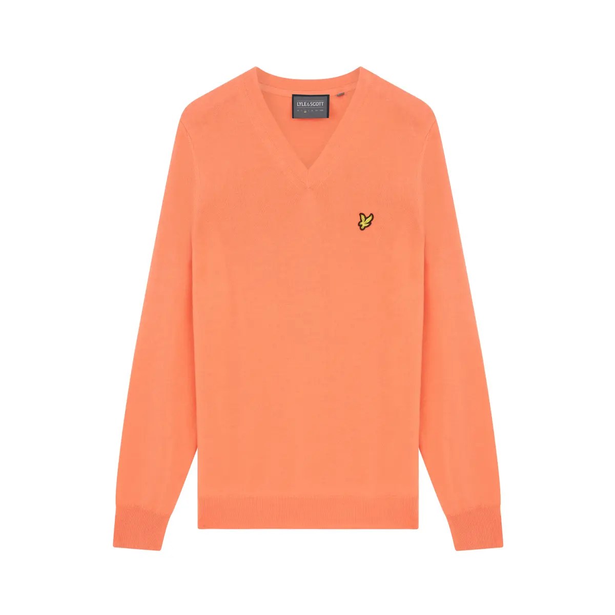 LYLE & SCOTT GOLF V NECK PULLOVER - COURSE CORAL