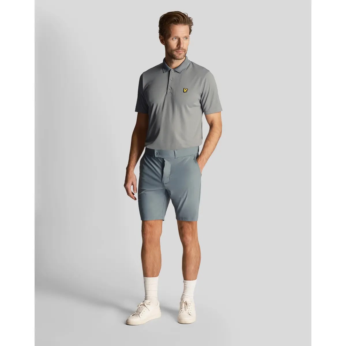 LYLE & SCOTT AIRLIGHT SHORTS - IRON BLUE
