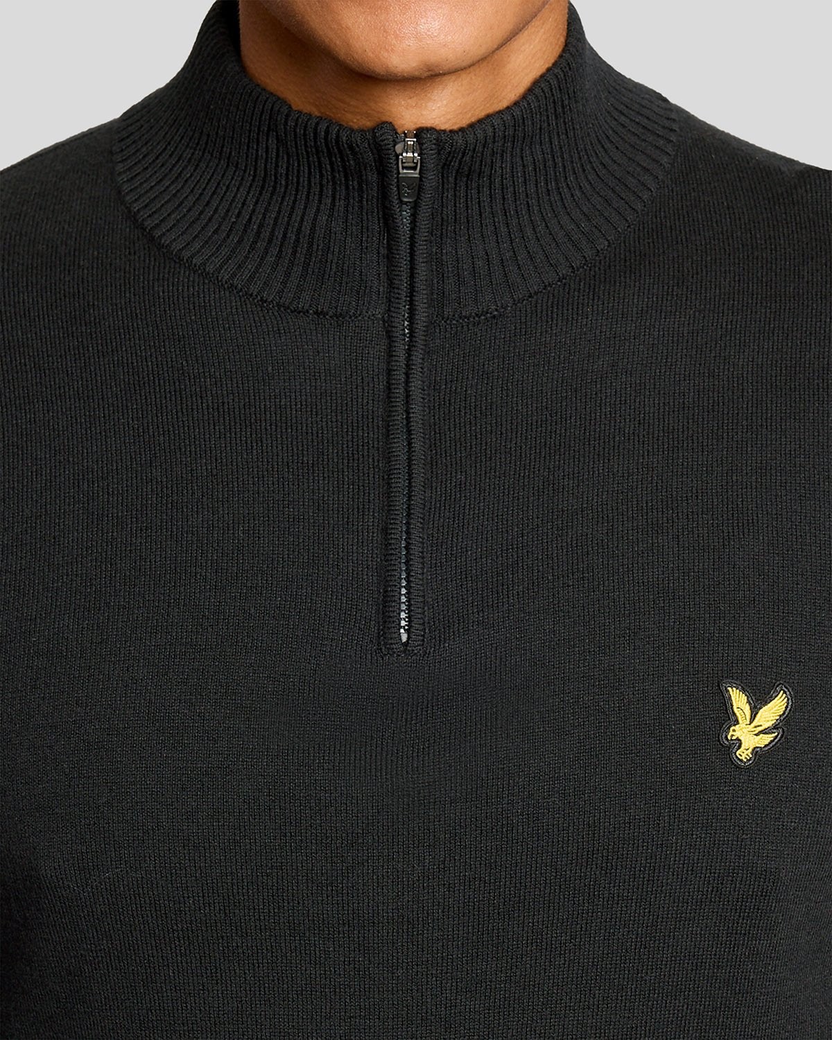 LYLE & SCOTT GOLF 1874 QUARTER ZIP JUMPER - JET BLACK