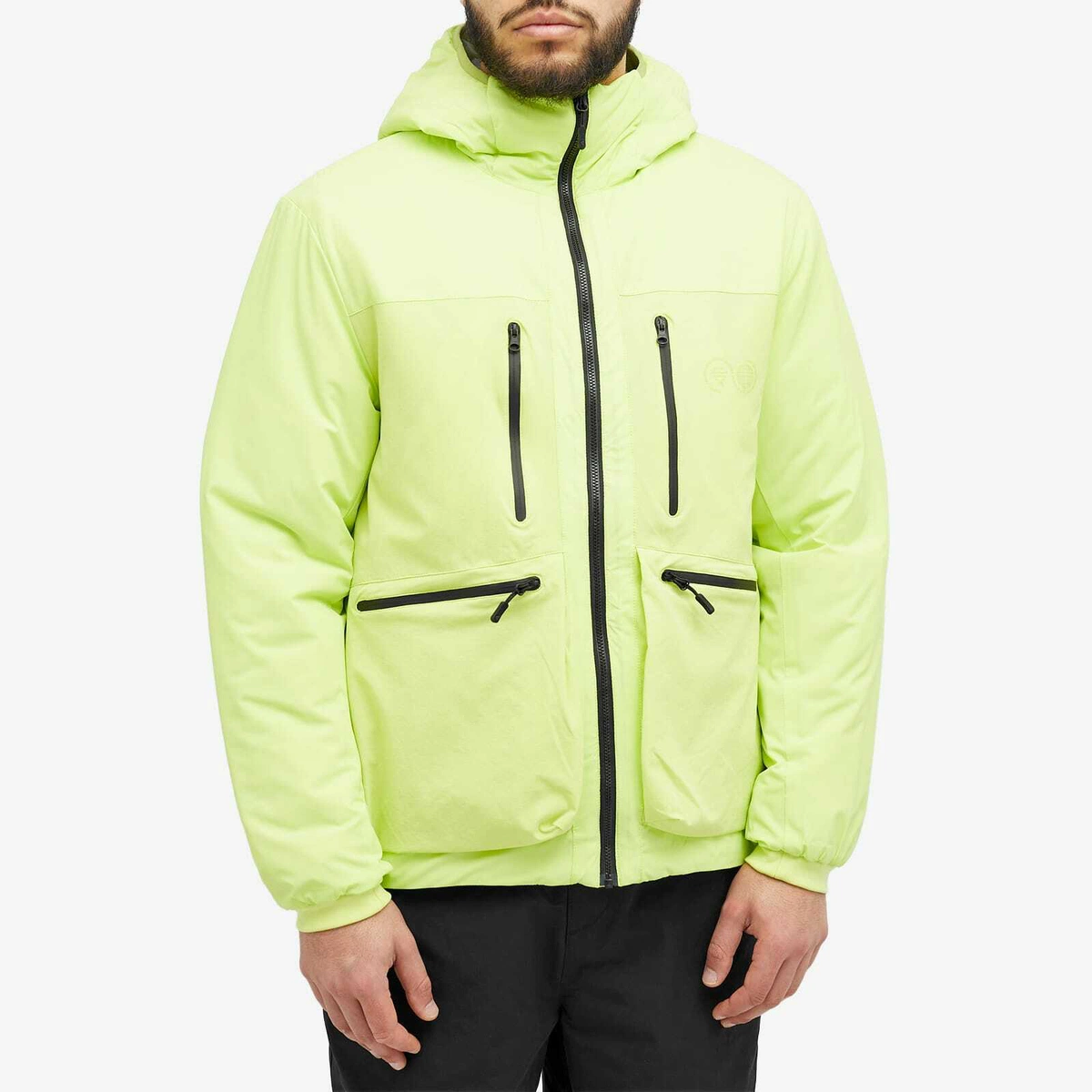 PURPLE MOUNTAIN OBSERVATORY PADDED WATER REPEL JACKET - LIME