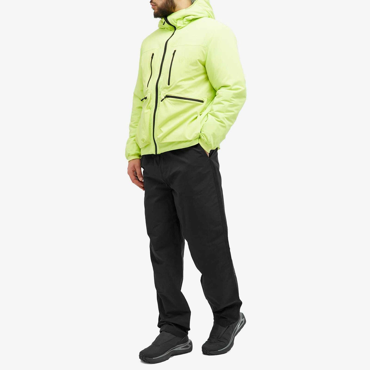 PURPLE MOUNTAIN OBSERVATORY PADDED WATER REPEL JACKET - LIME