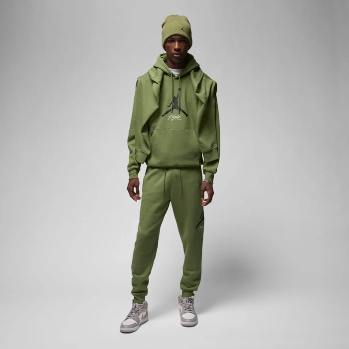 JORDAN J BASELINE HBR FLC JOGGER - SKY J LT OLIVE