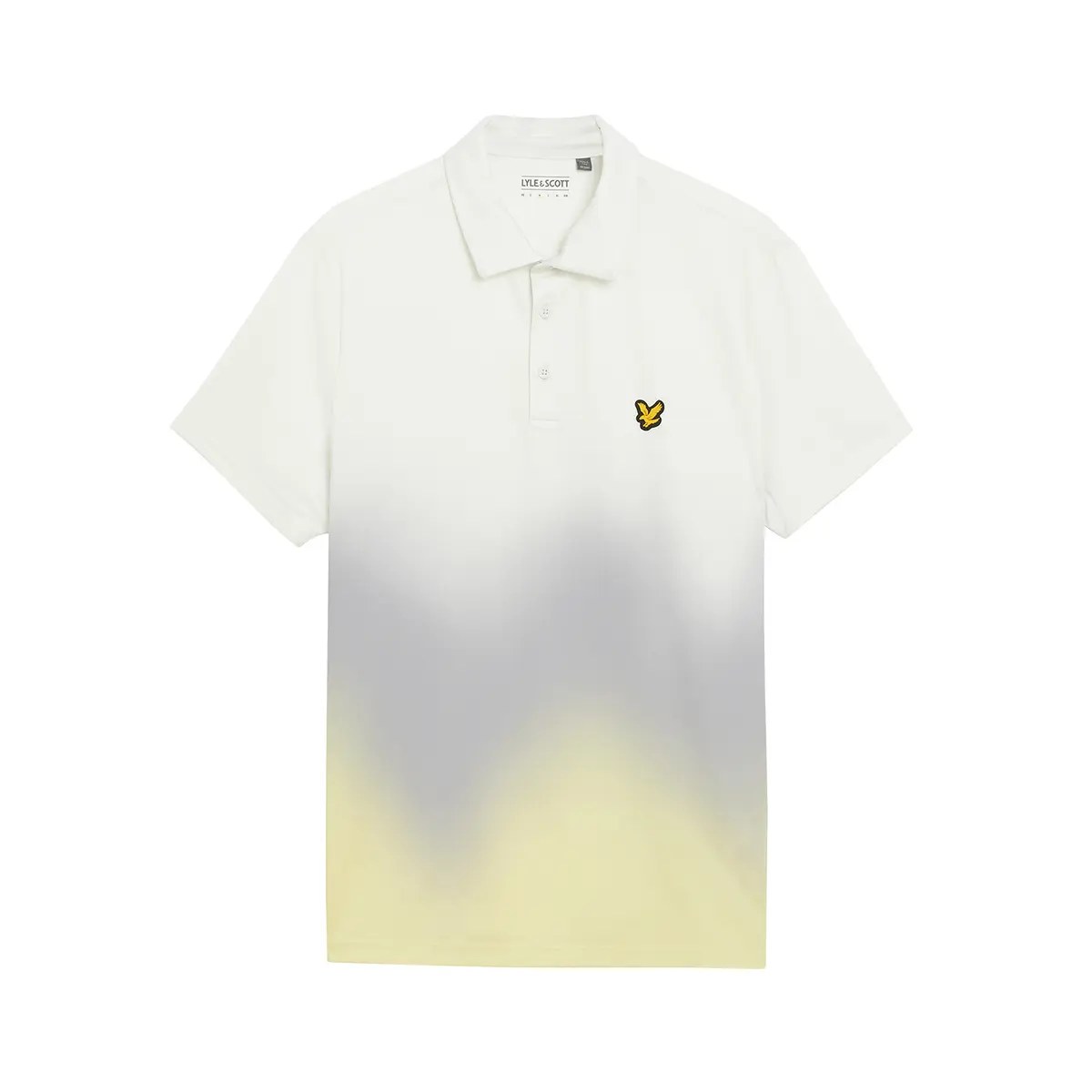 LYLE & SCOTT GRADIENT POLO SHIRT - WHITE