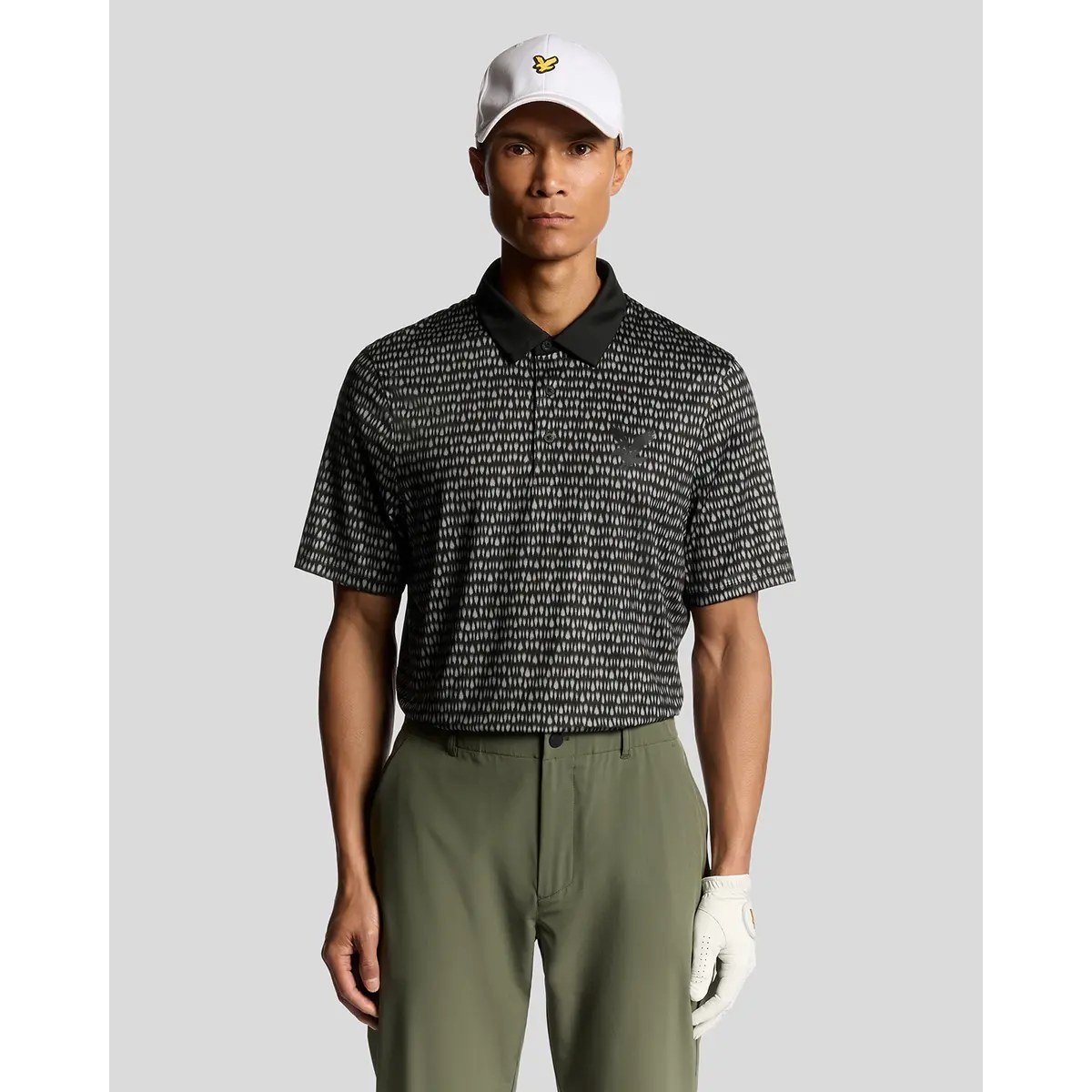 LYLE & SCOTT GOLF DIVOT POLO SHIRT - JET BLACK