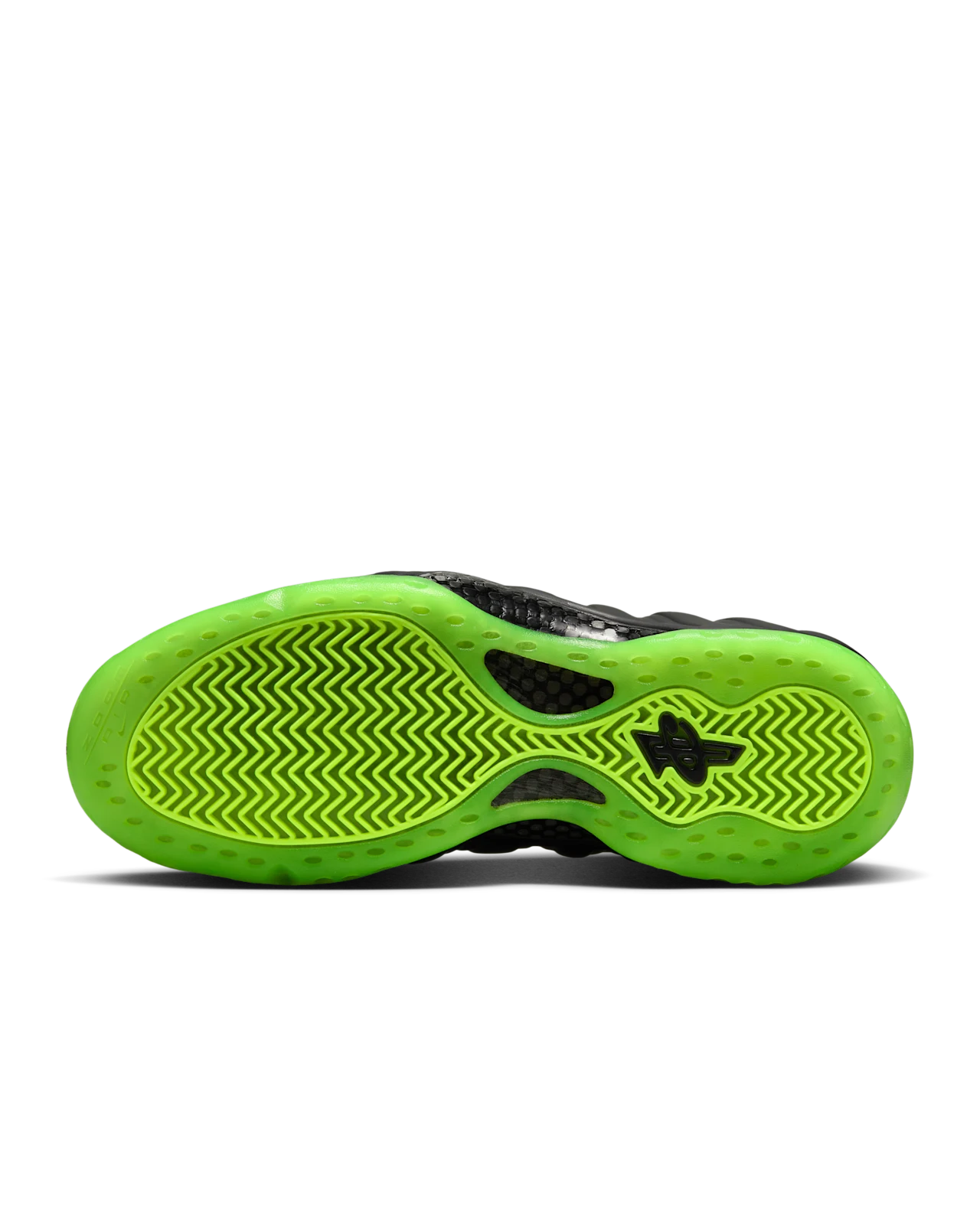 NIKE AIR FOAMPOSITE ONE TRAINERS - BLACK/VOLT