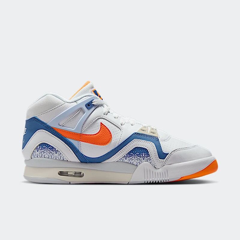 NIKE AIR TECH CHALLENGE II QS TRAINERS - WHITE/TART/STONE BLUE/FOOTBALL GREY/PURE PLATINUM