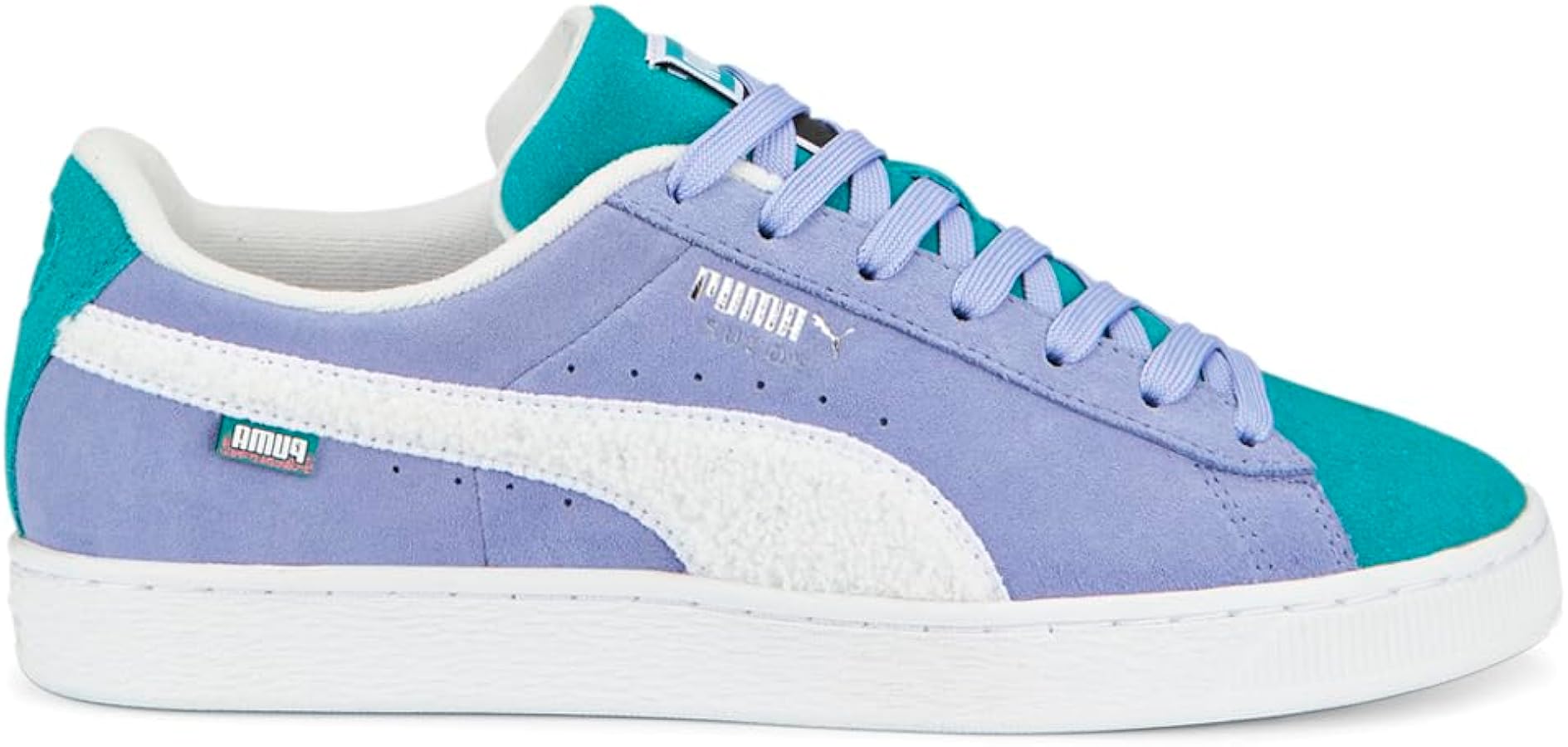 Suede FD Lavendar Pop-Deep Aqua-PUMA Whi