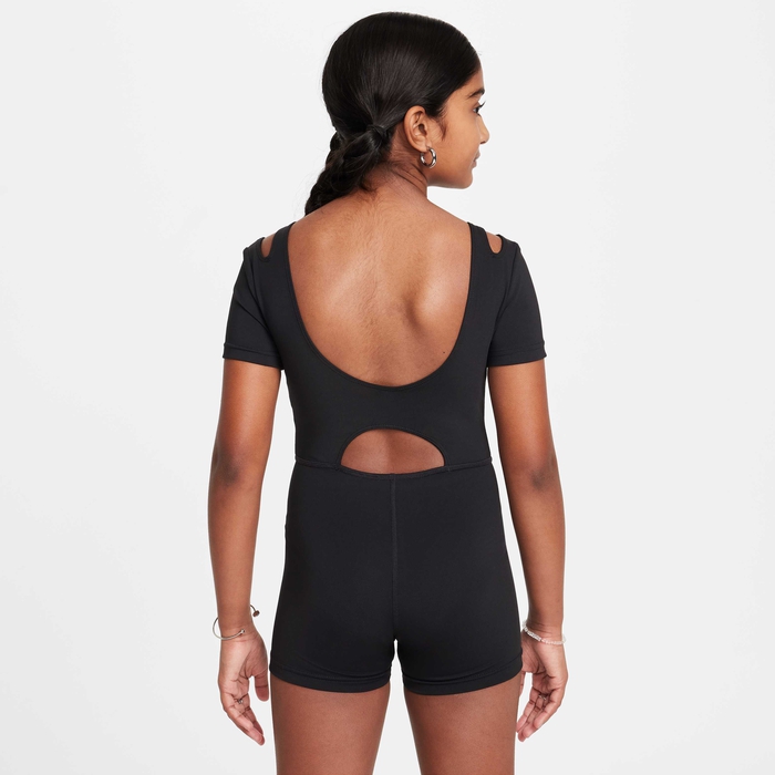 NIKE DF CUT OUT UNITARD - BLACK/WHITE