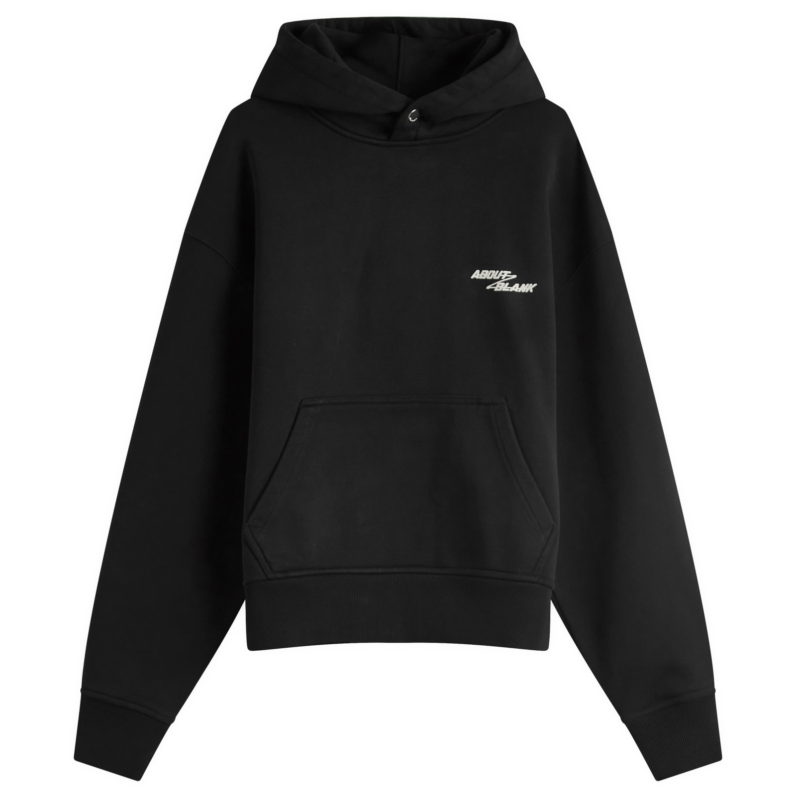 ABOUT:BLANK DEFENDER HOODIE - BLACK/ECRU