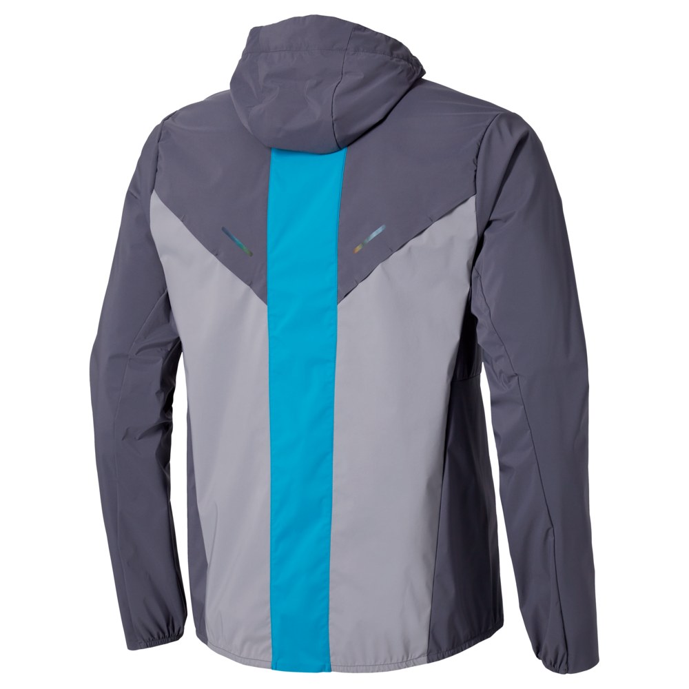 MIZUNO MENS TECH THERMAL CHARGE HOODED JACKET - QUICKSILVER
