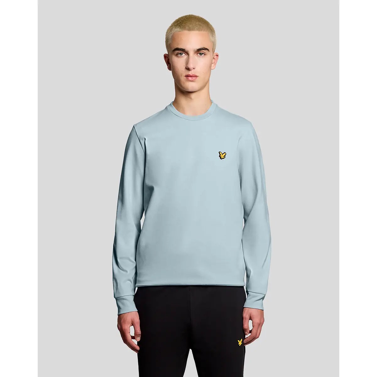 LYLE & SCOTT CREW NECK FLY FLEECE - BLUE LAGOON