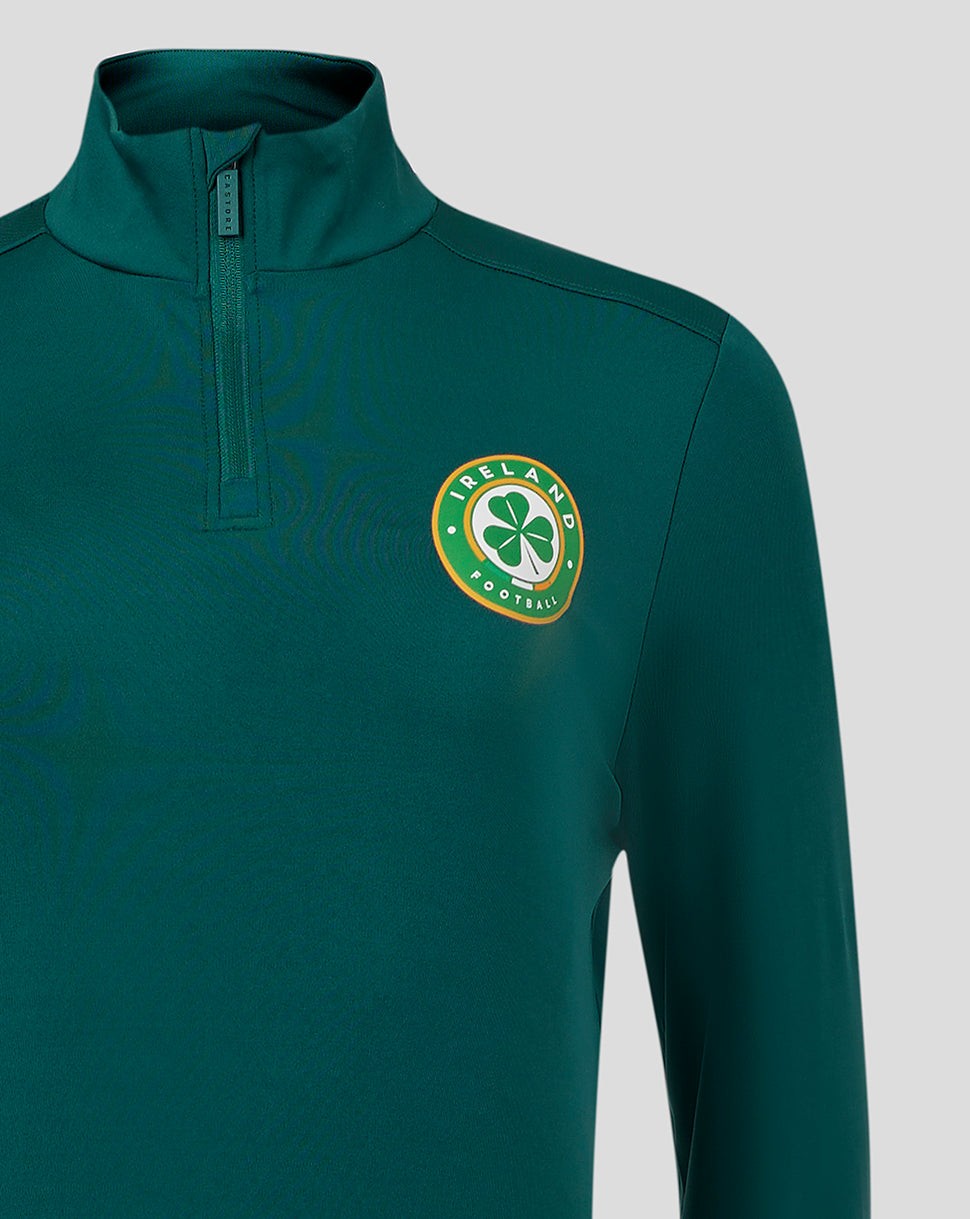 CASTORE FAI PLAYERS 1/4 ZIP MIDLAYER WOMENS - BOTANICAL GARDEN