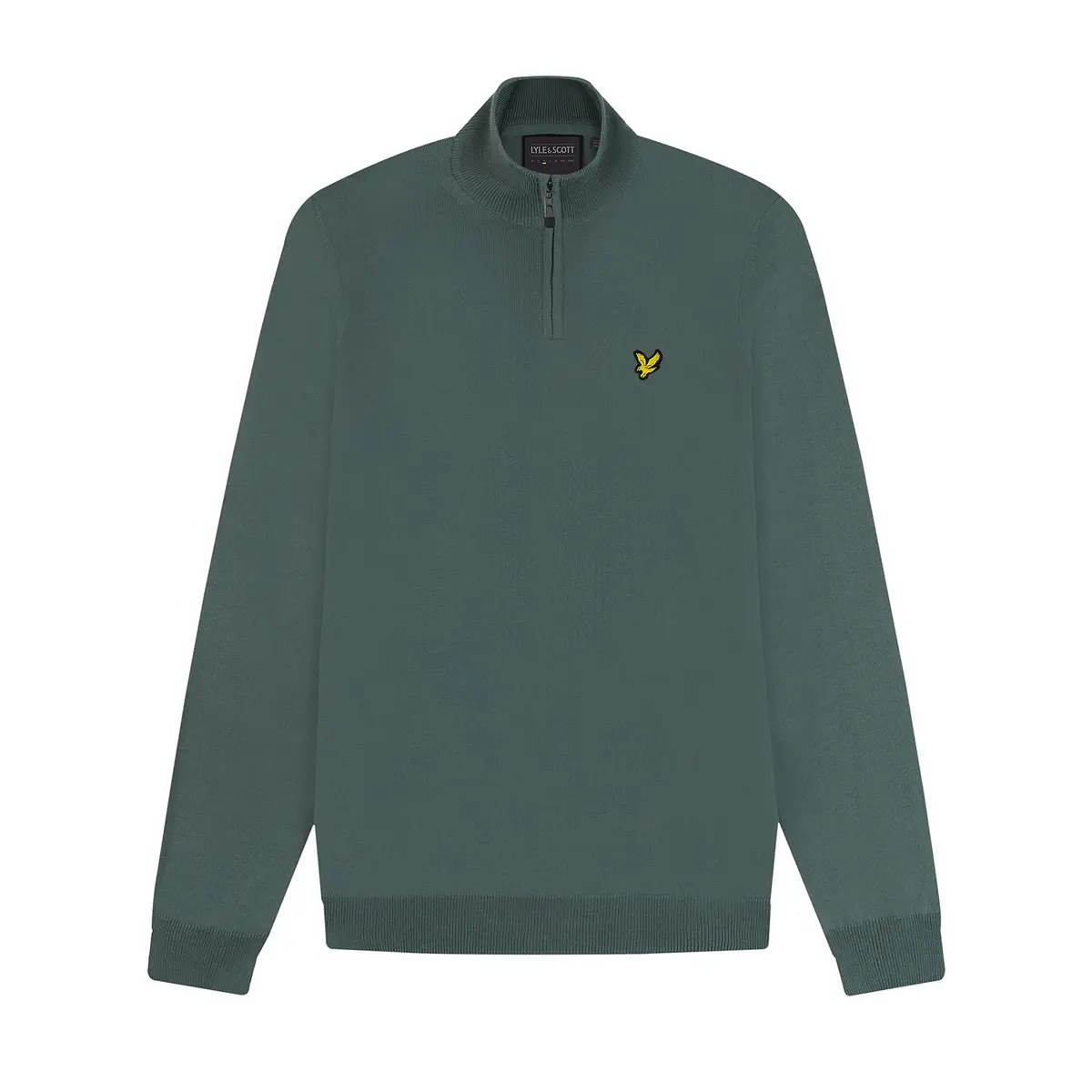 LYLE & SCOTT GOLF CORE 1/4 ZIP MERINO MIX - IRON BLUE
