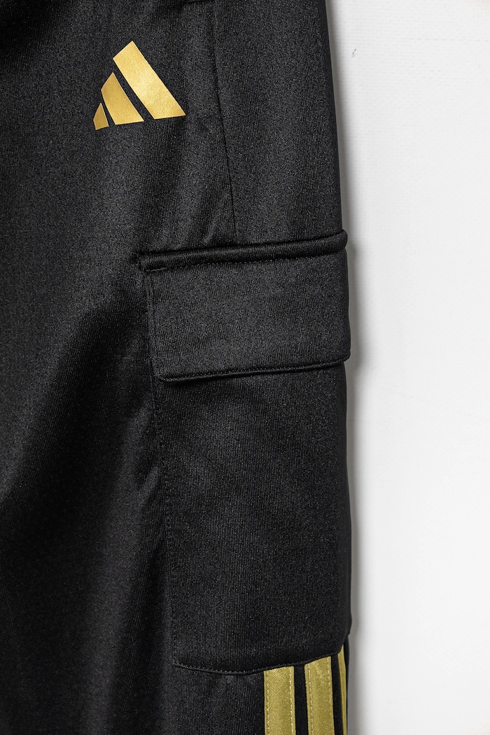 ADIDAS CARGO TRACKSUIT BOTTOMS JUNIOR - BLACK