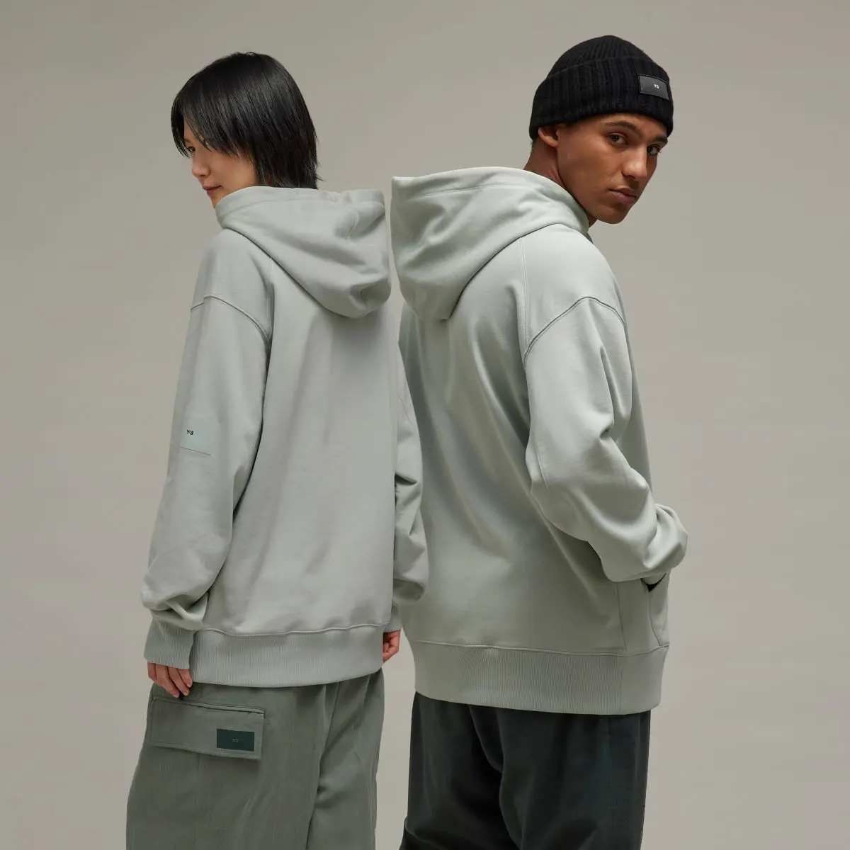 ADIDAS Y-3 UNISEX ORGANIC COTTON TERRY HOODIE