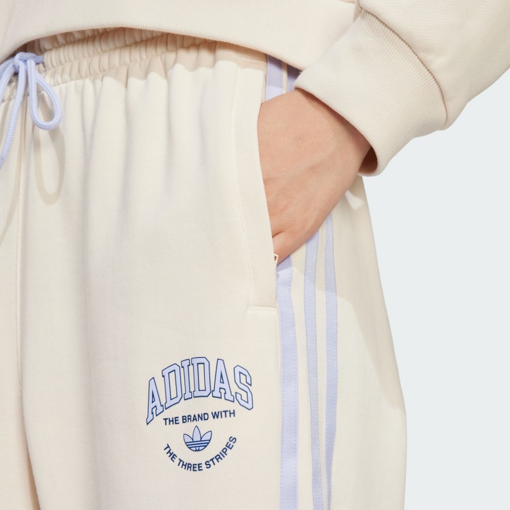 ADIDAS ORIGINALS WOMENS VCTR 3-STRIPE FLEECE PANTS