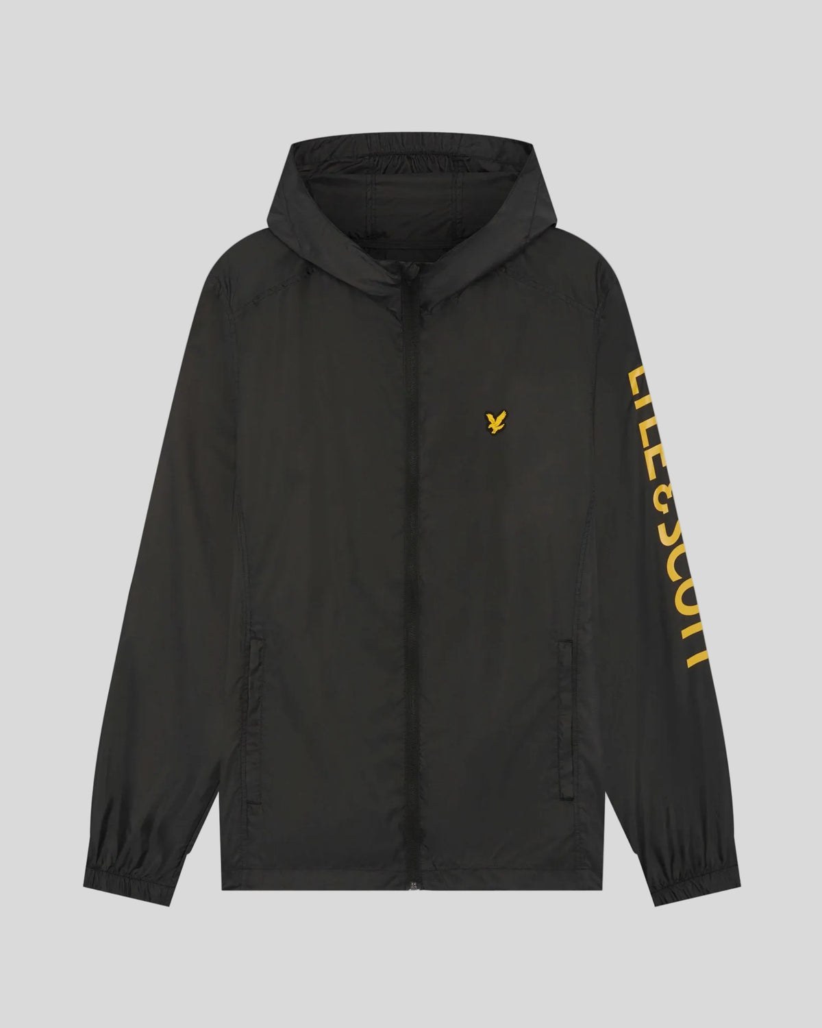 LYLE & SCOTT SLEEVE BRANDED JACKET - JET BLACK