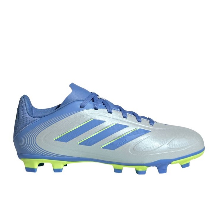 ADIDAS COPA PURE 3 CLUB FG/MG BOOTS KIDS - HALO BLUE/BLUE FUSION/LUCID LEMON