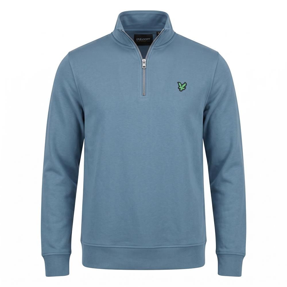 LYLE & SCOTT GOLF QUARTER ZIP MIDLAYER - OCEAN SKY