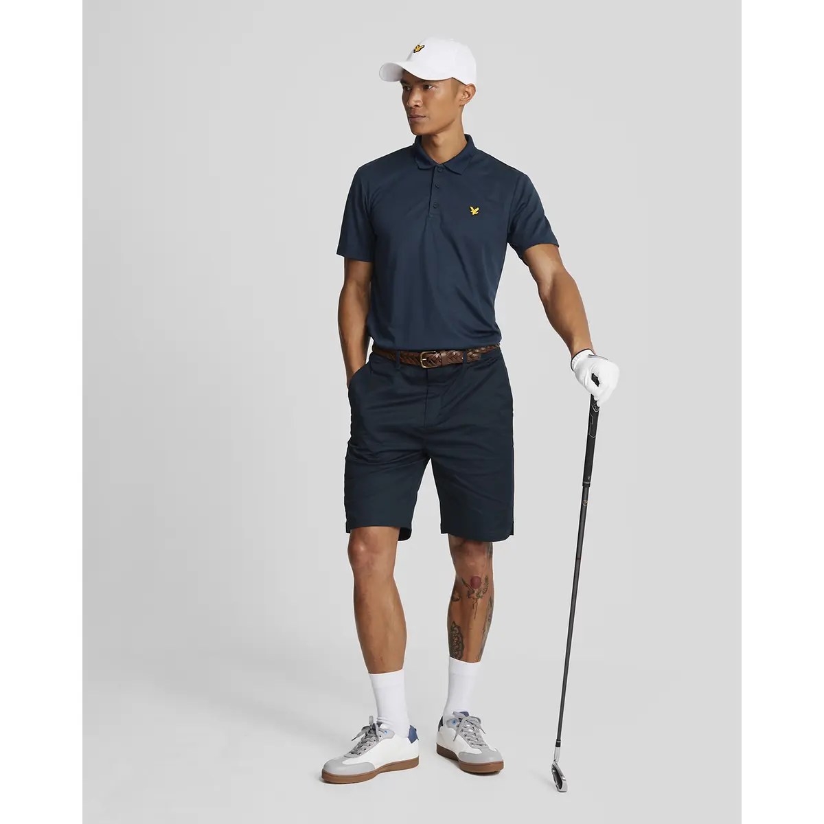 LYLE & SCOTT GOLF TECH POLO SHIRT - DARK NAVY