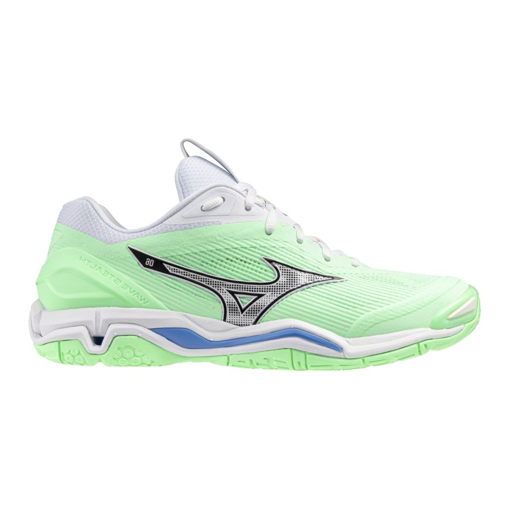 MIZUNO WAVE STEALTH 6 - NEO MINT/BLACK/FRONTIER BLUE
