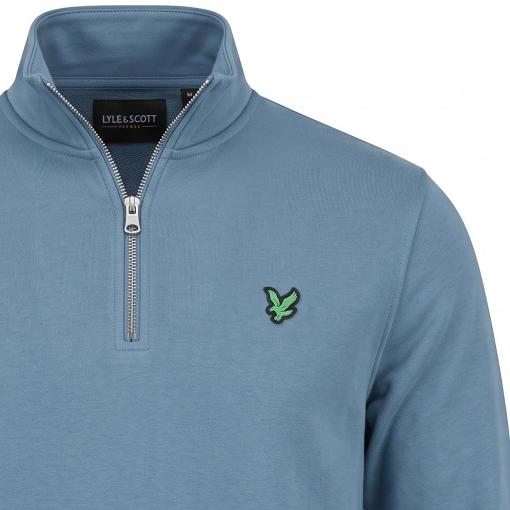 LYLE & SCOTT GOLF QUARTER ZIP MIDLAYER - OCEAN SKY