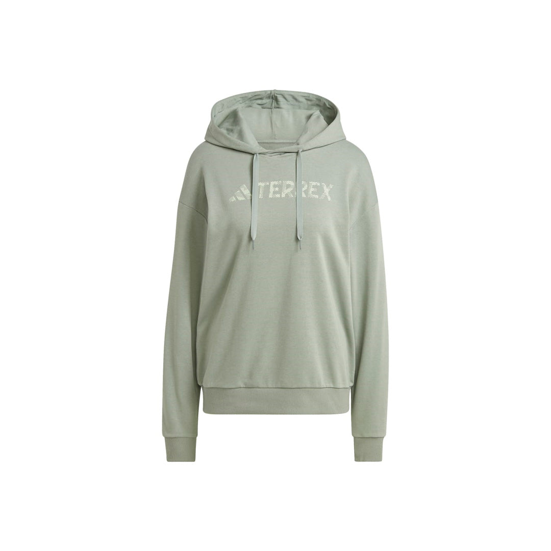 ADIDAS TERREX LOGO HOODIE - SILVER GREEN