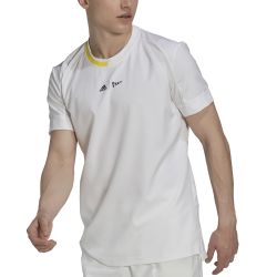 ADIDAS MENS LONDON STRETCH WOVEN TENNIS SHIRT