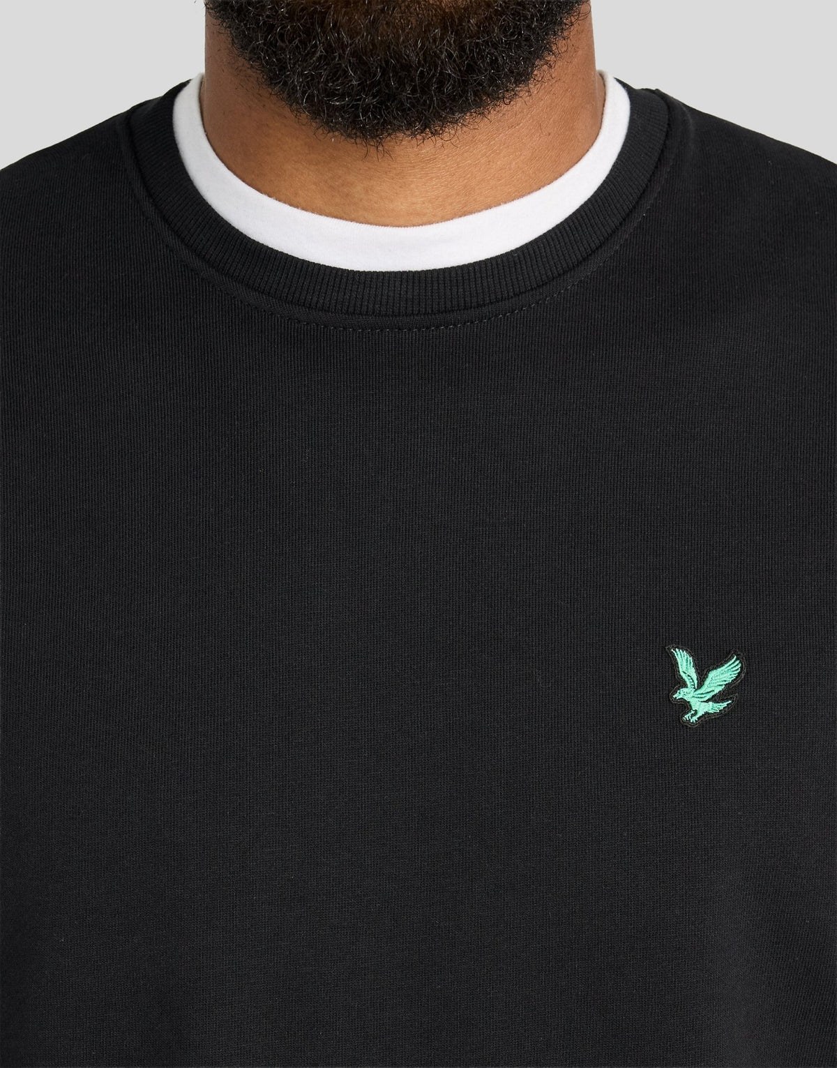 LYLE & SCOTT GOLF CREWNECK SWEATSHIRT - JET BLACK