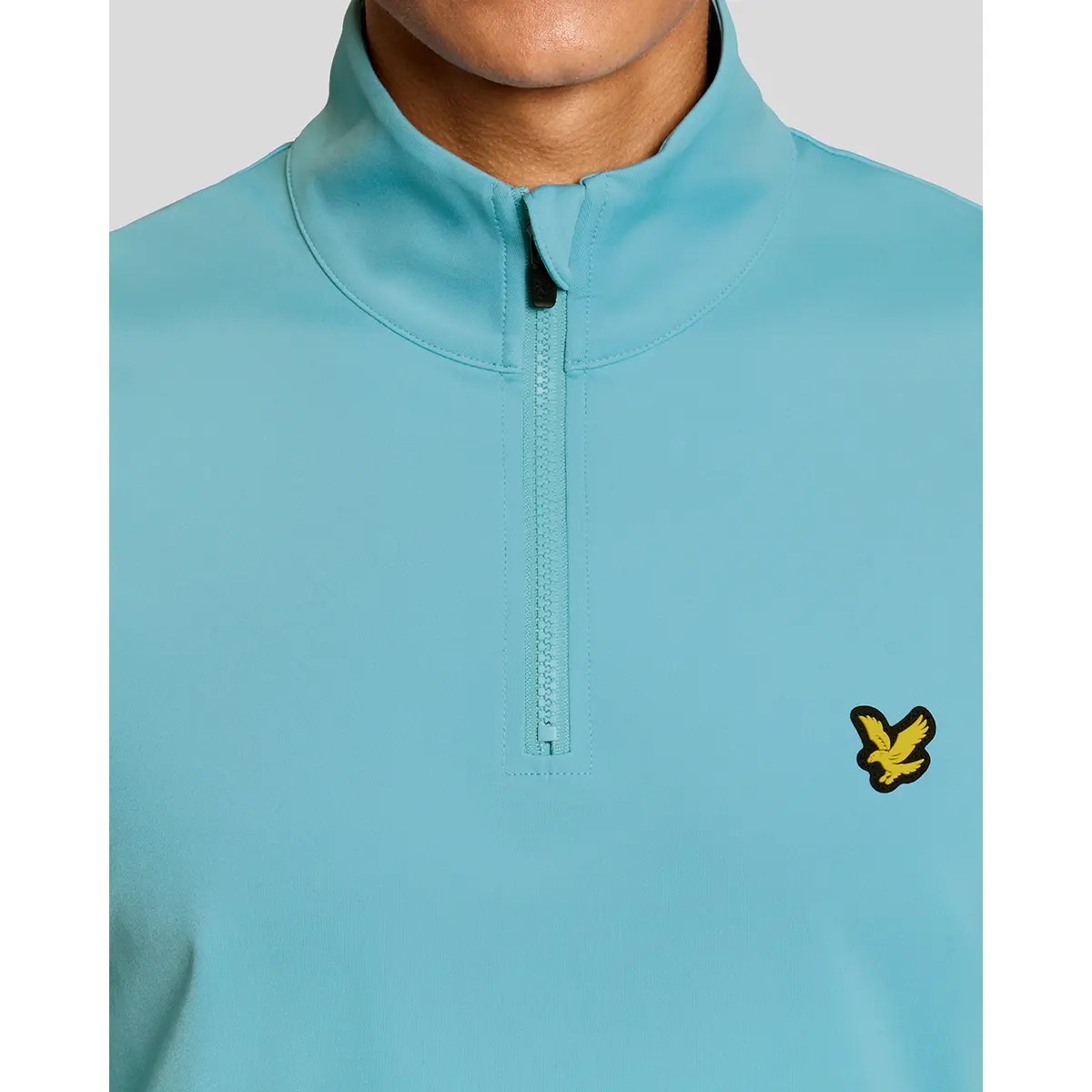 LYLE & SCOTT GOLF CORE QUARTER ZIP MIDLAYER - AQUAMARINE BLUE