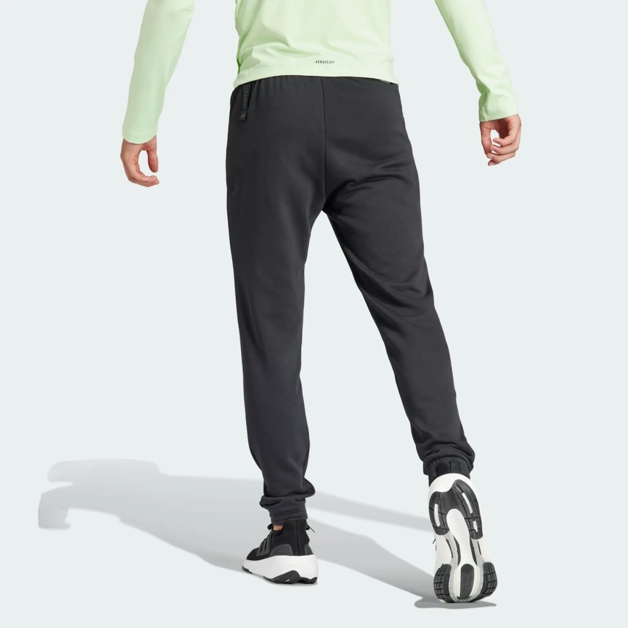 ADIDAS MENS PUMP WORKOUT TRACK PANTS GREY