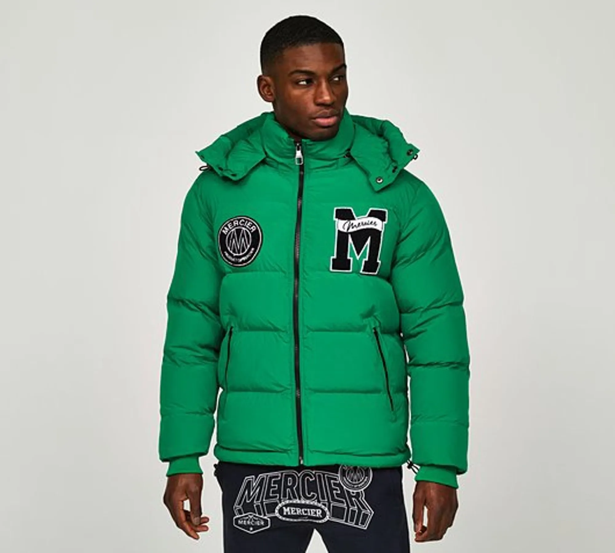 MERCIER ACADEMY MONO PUFFER - GREEN BEE/MONO