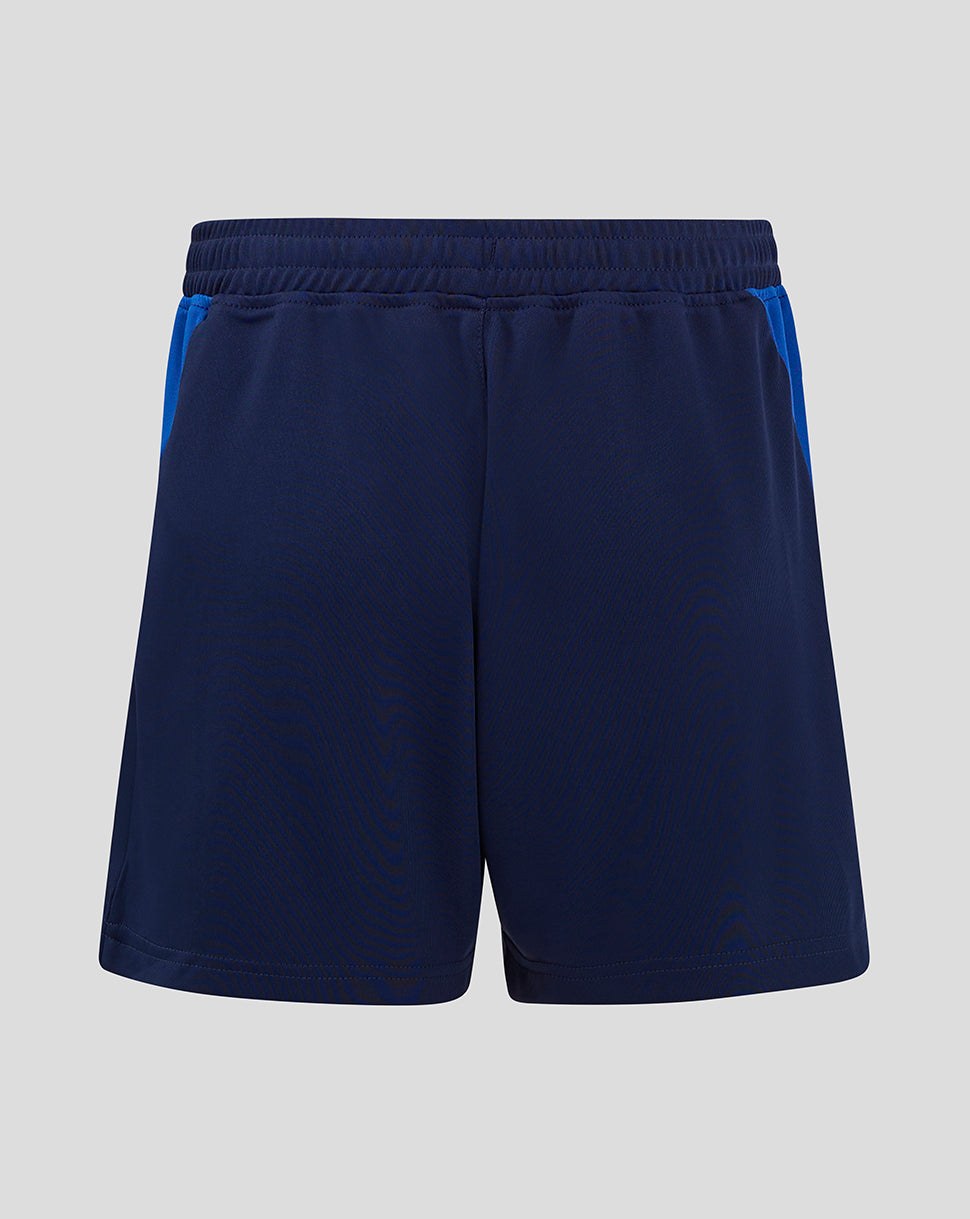 CASTORE LEINSTER PRO PLAYERS GYM TRAINING SHORT JUNIOR - PEACOAT/ SURF THE WEB