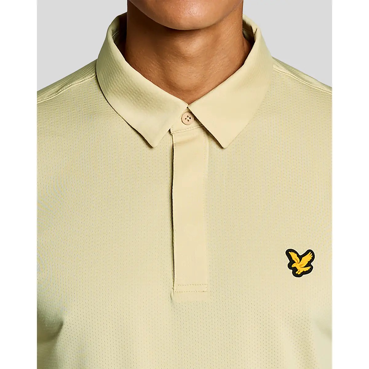 LYLE & SCOTT GOLF CONCEALED PLACKET POLO SHIRT - MOJAVE