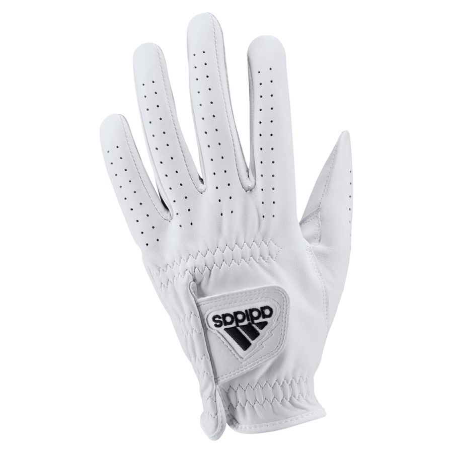 ADIDAS LEATHER GLOVE  GOLF     WHITE/BLACK