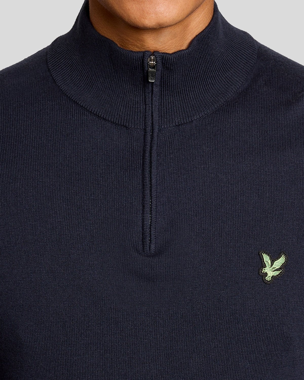 LYLE & SCOTT GOLF POLYBLEND QUARTER ZIP JUMPER - DARK NAVY
