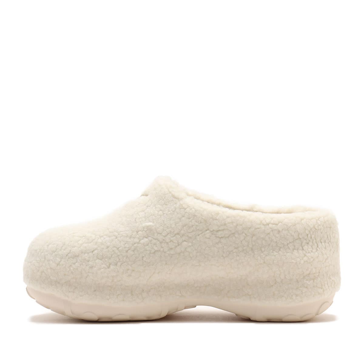 ADIDAS WOMENS ADIFOM FAUX FUR STAN SMITH MULE W