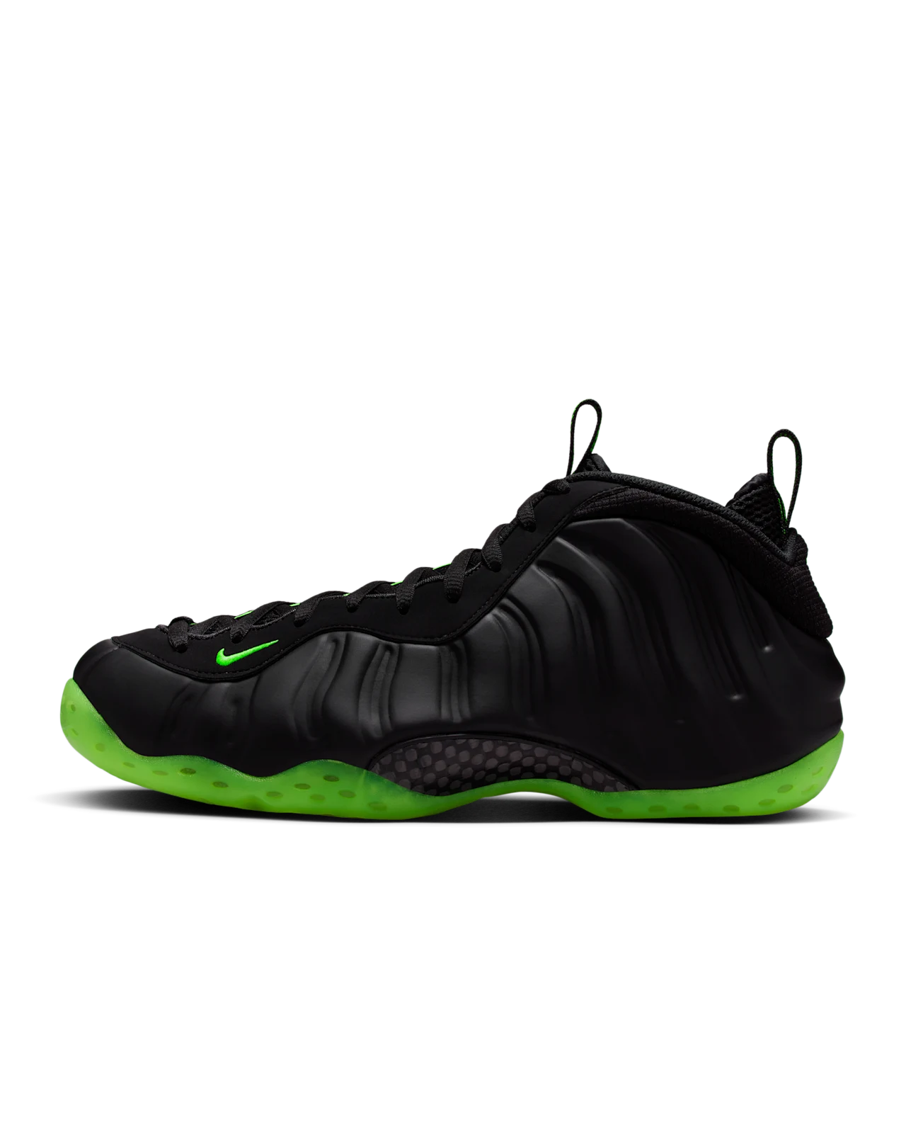 NIKE AIR FOAMPOSITE ONE TRAINERS - BLACK/VOLT