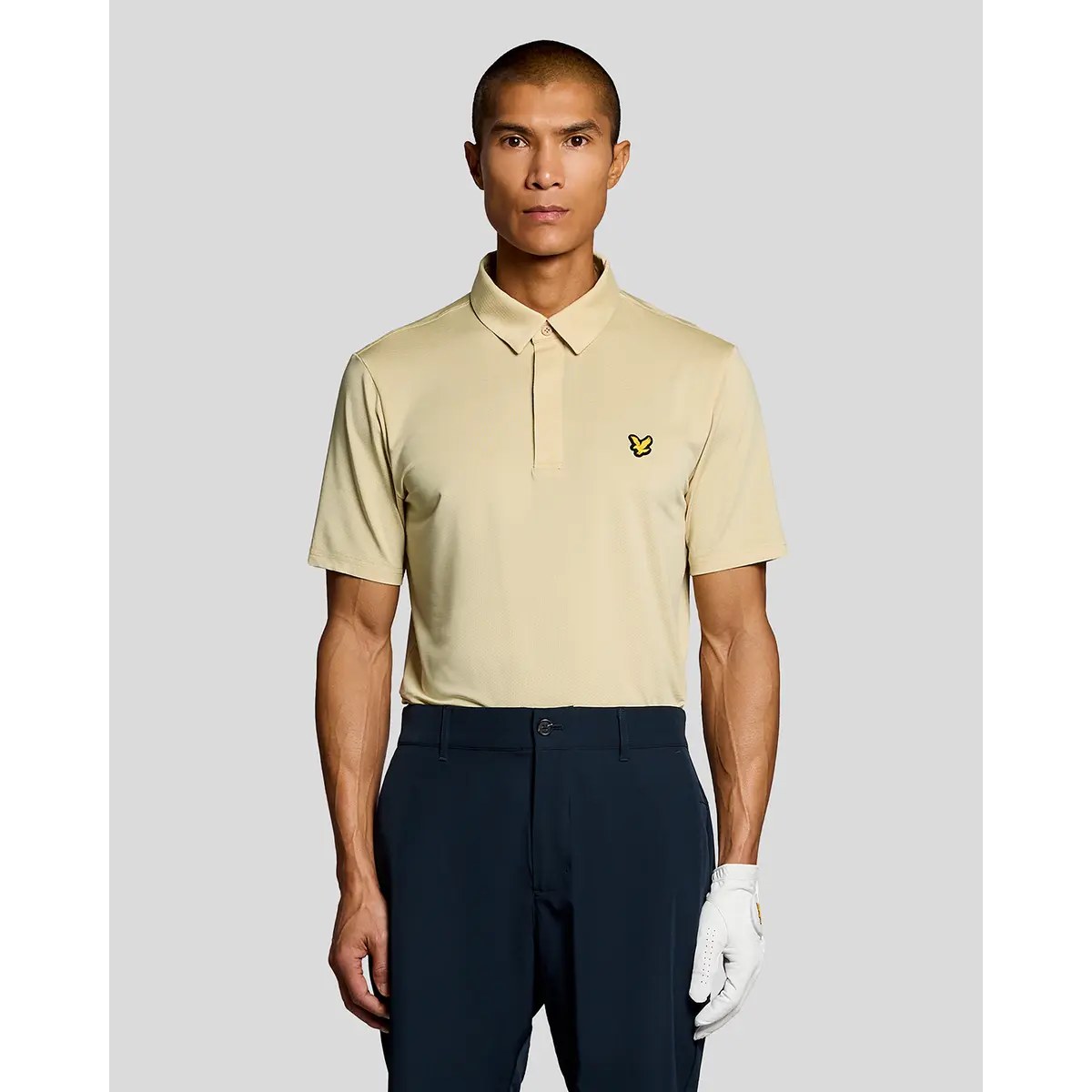 LYLE & SCOTT GOLF CONCEALED PLACKET POLO SHIRT - MOJAVE