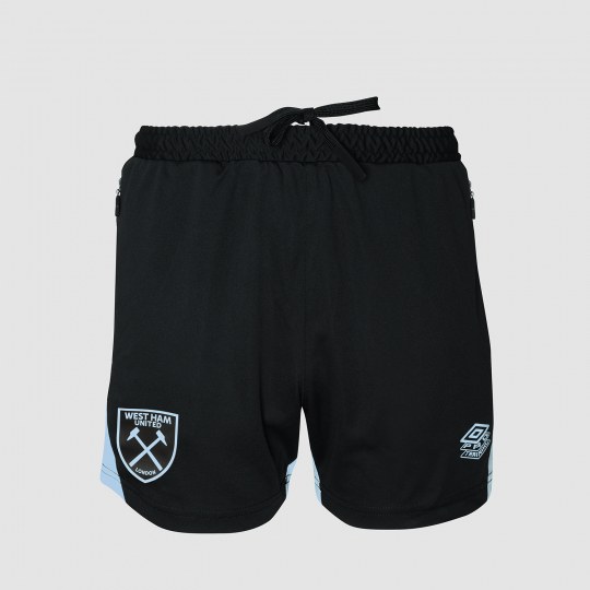 UMBRO WEST HAM 25/26 PRO TRAINING KNIT SHORT WITH POCKETS JUNIOR - CAVIAR