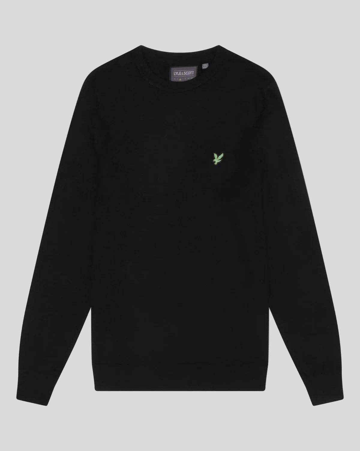 LYLE & SCOTT GOLF POLYBLEND CREW NECK PULLOVER - JET BLACK
