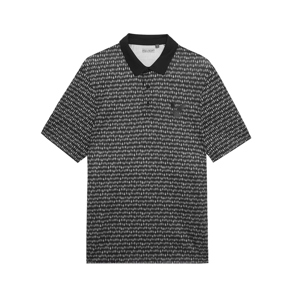 LYLE & SCOTT GOLF DIVOT POLO SHIRT - JET BLACK