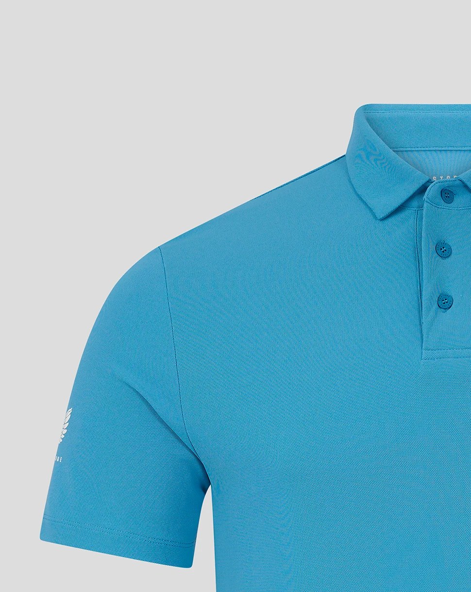 CASTORE CLUB ESSENTIAL SS POLO - CORN BLUE