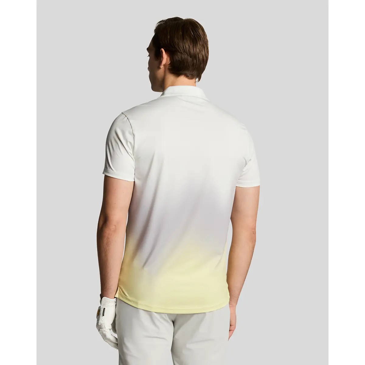 LYLE & SCOTT GRADIENT POLO SHIRT - WHITE