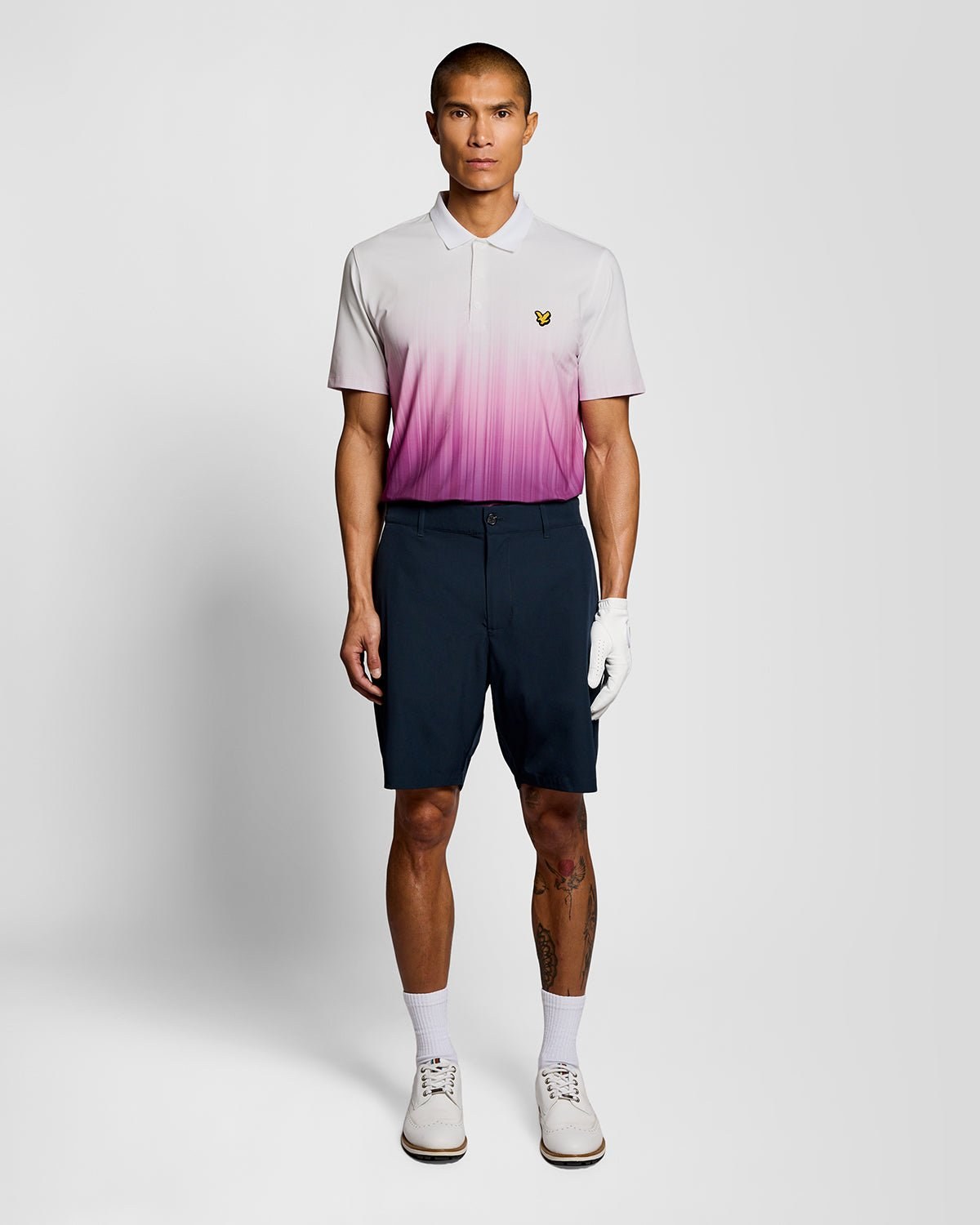 LYLE & SCOTT GOLF GRADIENT POLO - TECHNO PURPLE